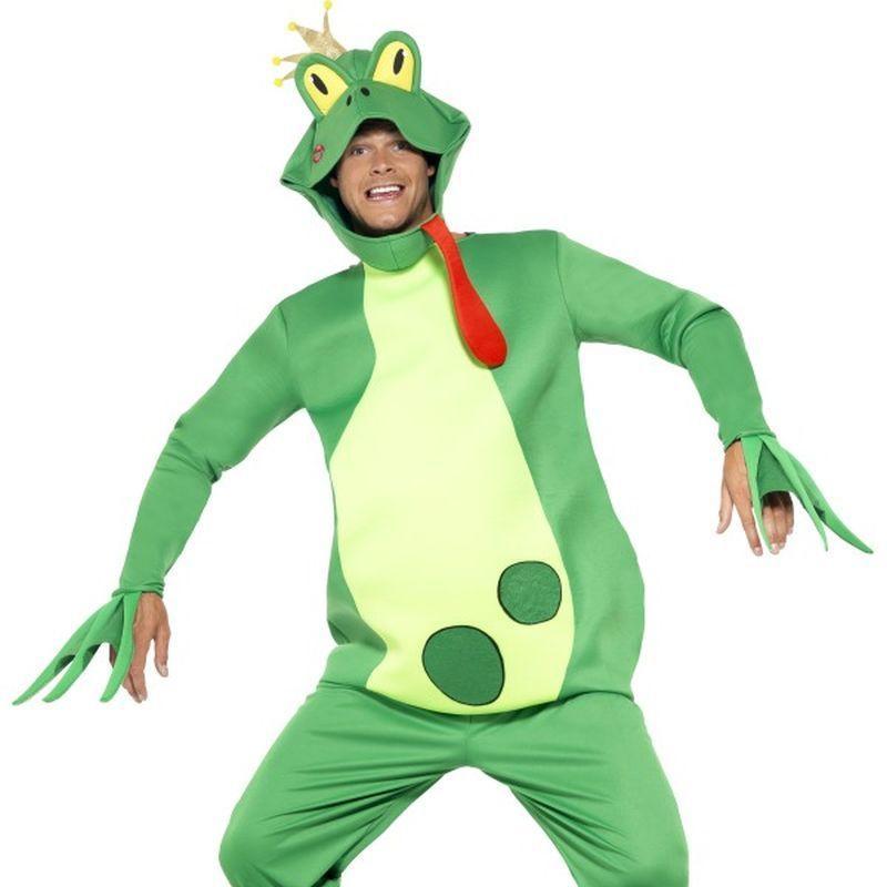 Frog Prince Costume, Top With Attached Gloves - One Size