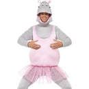 Ballerina Hippo Costume, Foam Bonded - One Size
