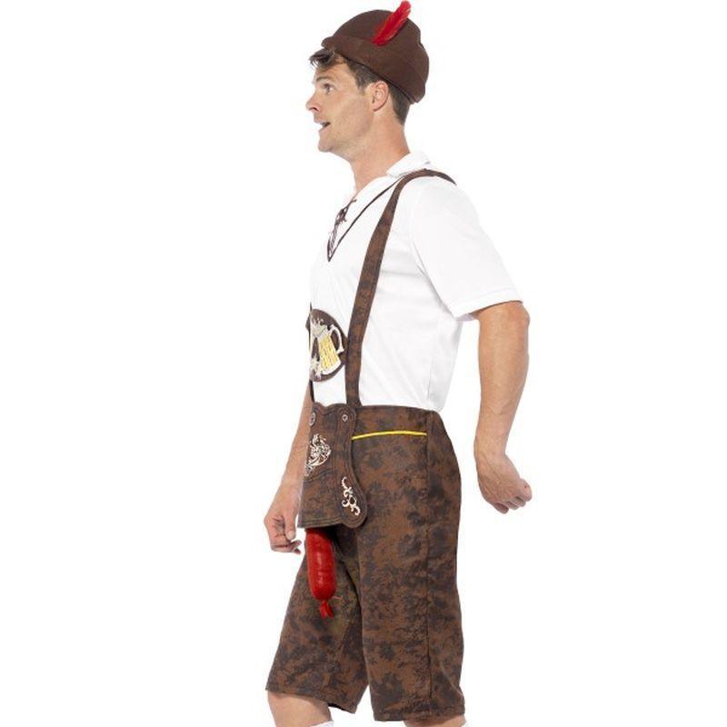 Brad Wurst Costume Adult Brown White Mens