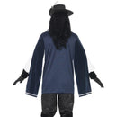 Musketeer Male Costume Adult Tabard Top Hat Blue