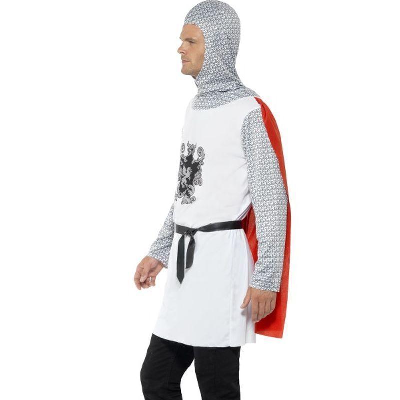 Knight Costume Economy Adult White Mens