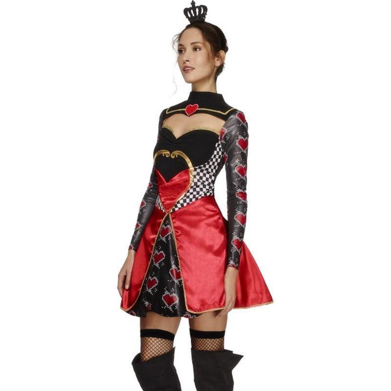 Fever Queen Of Hearts Costume Adult Black Red