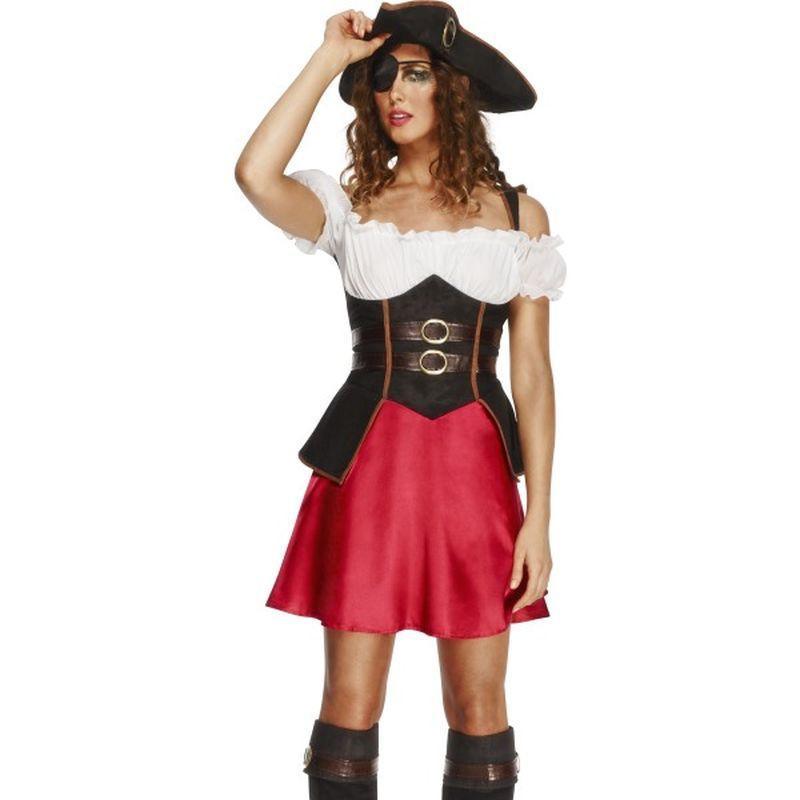 Fever Pirate Wench Costume, With Dress - UK Dress 8-10