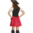 Fever Pirate Wench Costume Adult Black Red