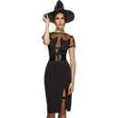 Fever Enchanting Cat Witch Costume - UK Dress 8-10