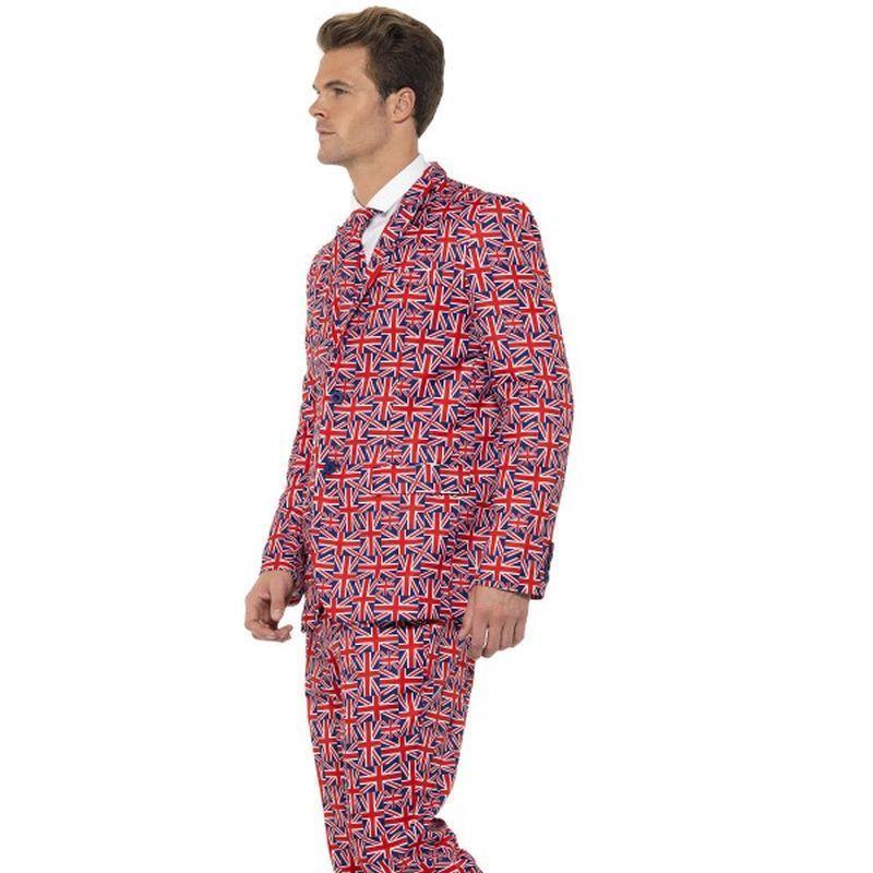 Union Jack Suit Adult Pink Blue Mens