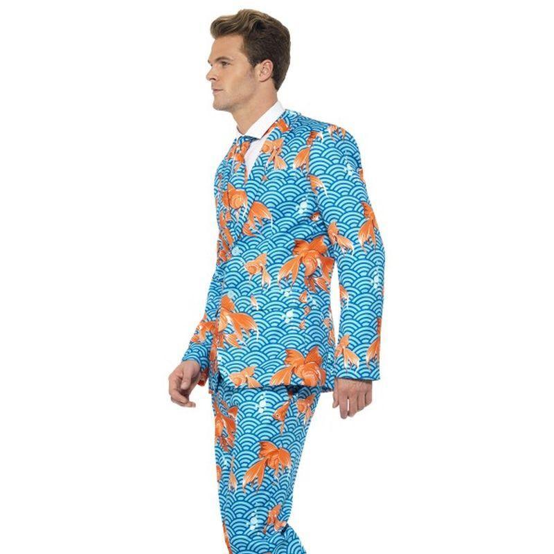 Goldfish Suit Adult Blue Orange Mens