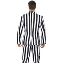 Humbug Striped Stand Out Suit Adult Black White