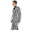 Humbug Striped Stand Out Suit Adult Black White
