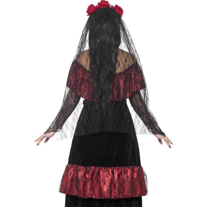 Day Of The Dead Bride Costume Adult Red Womens