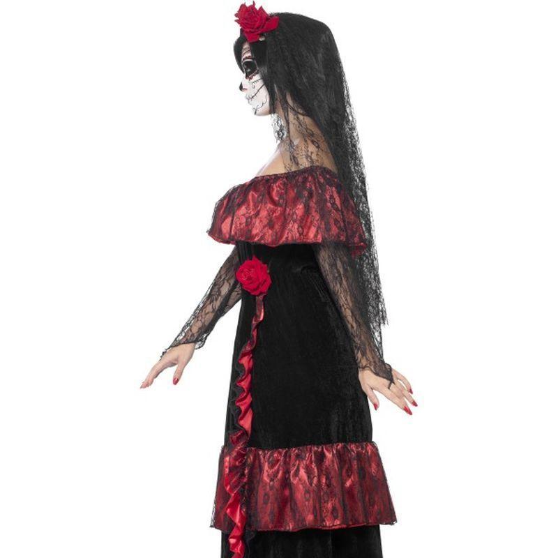 Day Of The Dead Bride Costume Adult Red Womens
