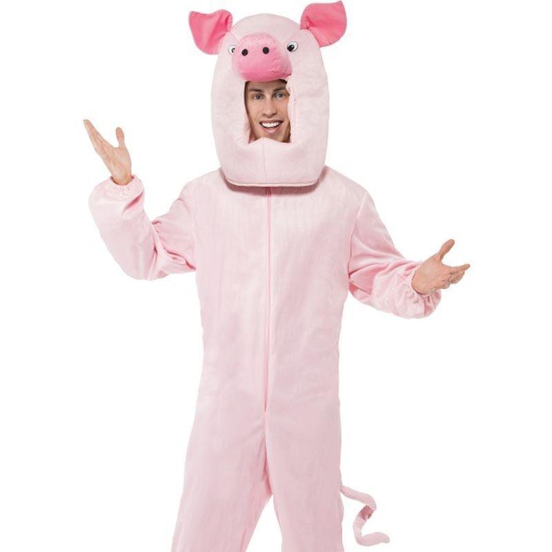 Pig Costume - One Size Mens Pink