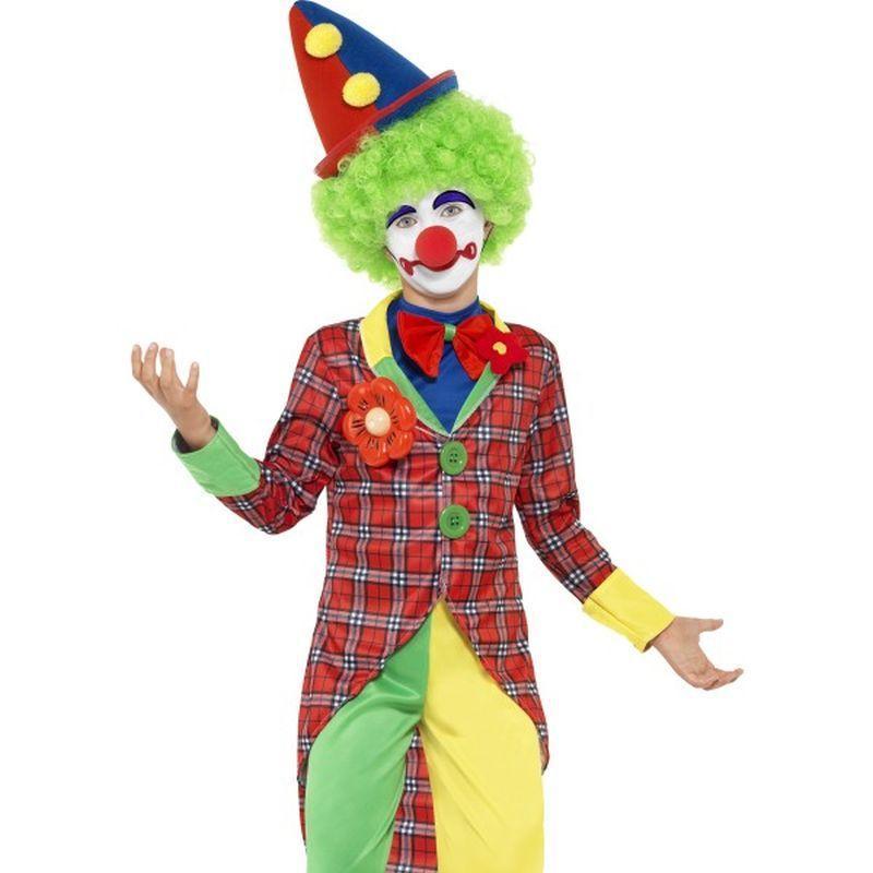 Clown Costume Kids Red Green Boys -1