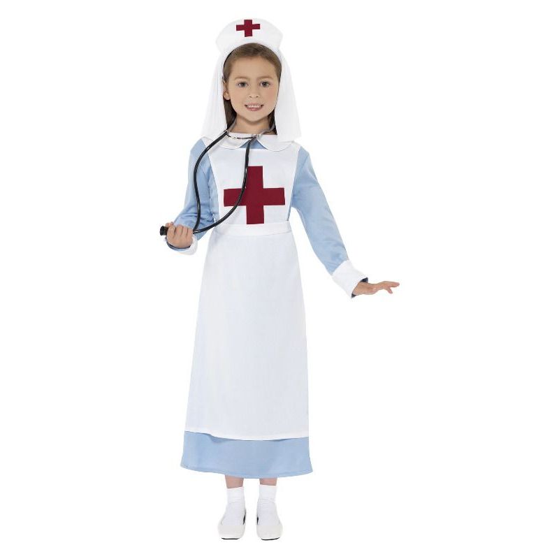 Ww1 Nurse Costume Kids Blue Girls