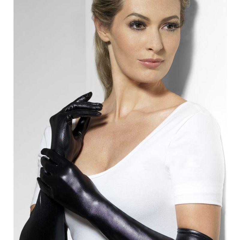 Gloves, Wet Look - One Size