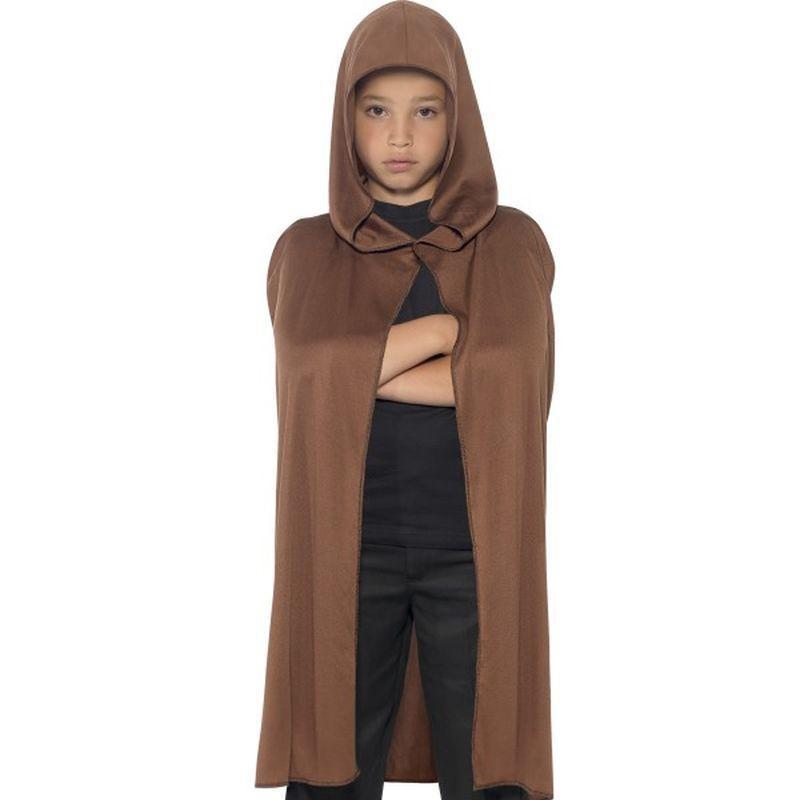 Cape Hooded Kids Brown Unisex -1