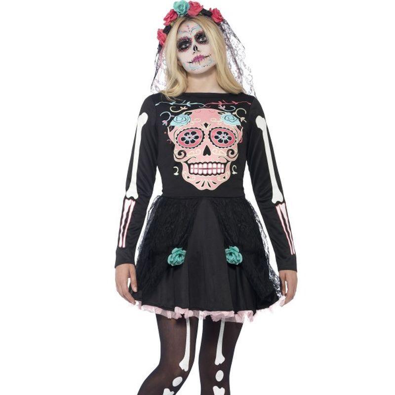 Sugar Skull Sweetie Costume - Teen Xs