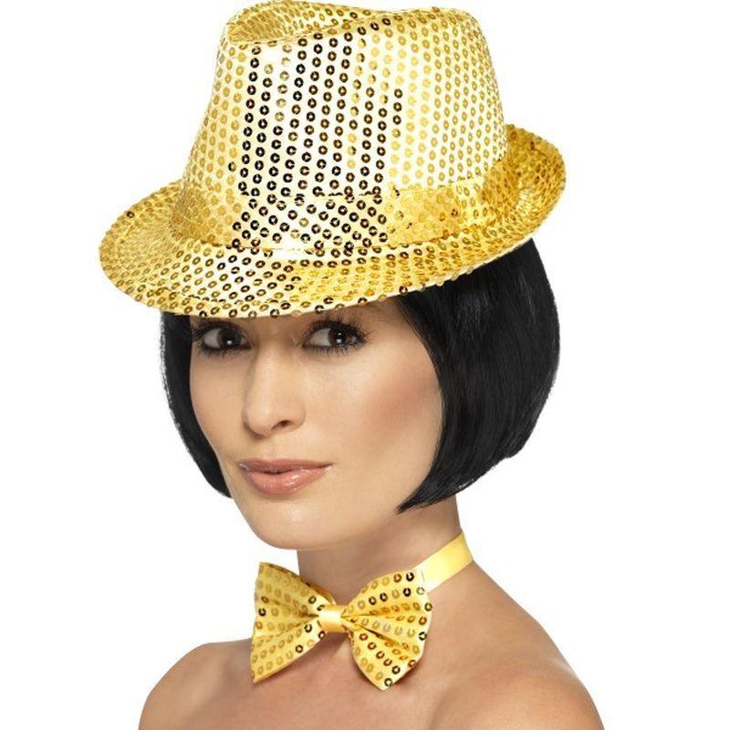 Sequin Trilby Hat - One Size