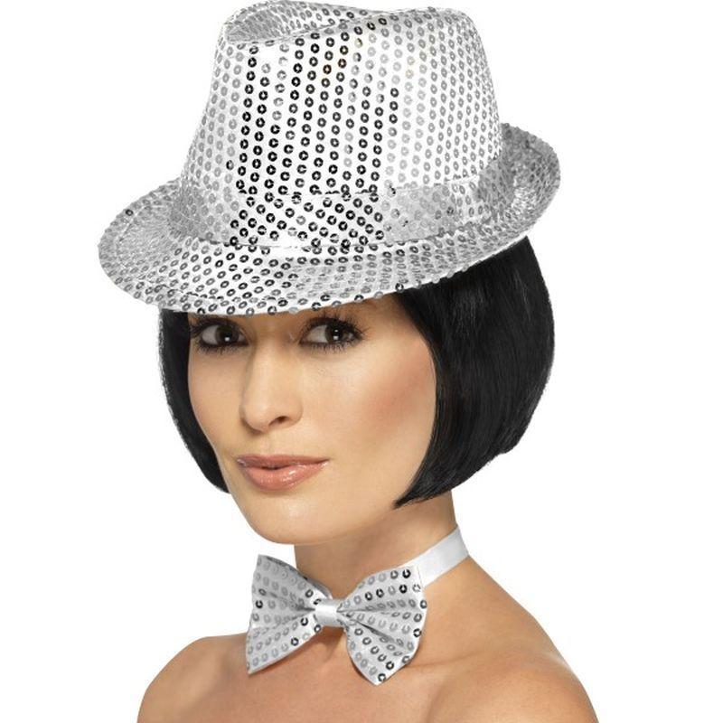 Sequin Trilby Hat - One Size