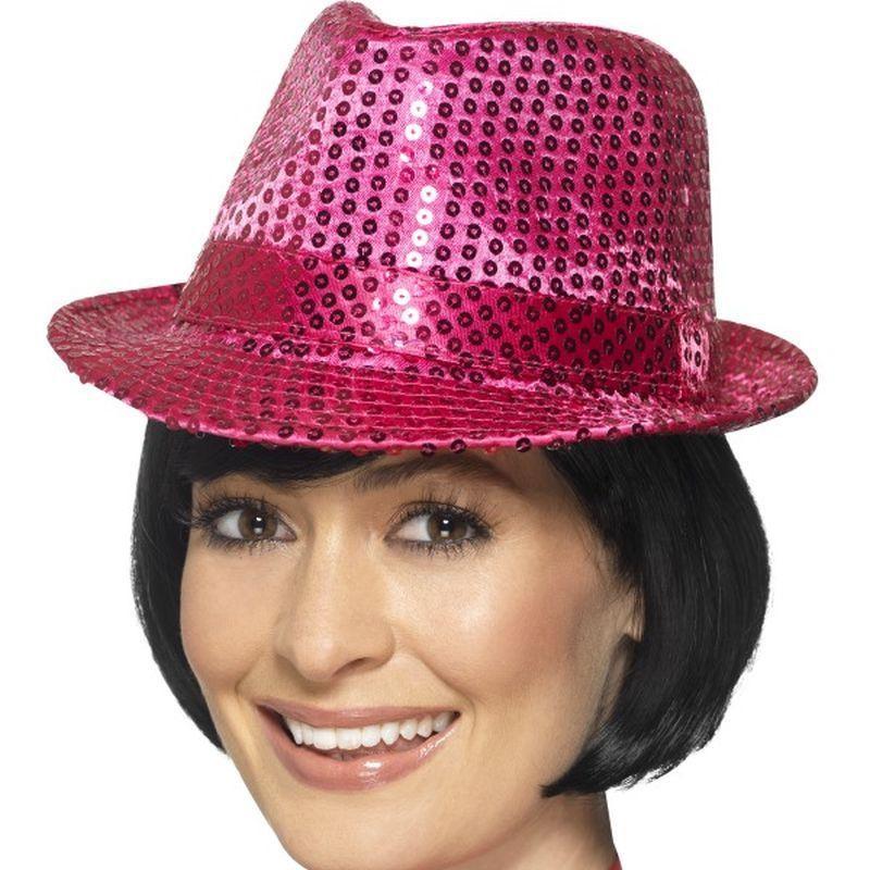 Sequin Trilby Hat - One Size