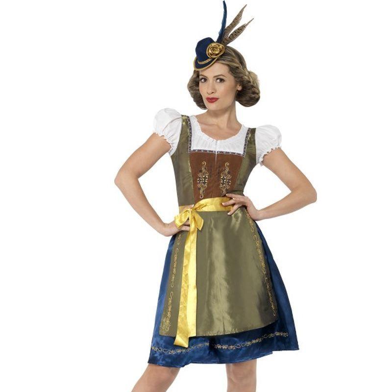 Traditional Deluxe Heidi Bavarian costume - UK Dress 8-10