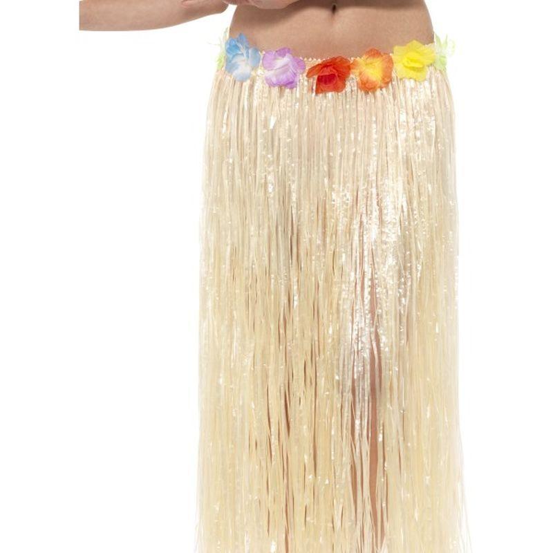 Hawaiian Hula Skirt with Flowers - One Size