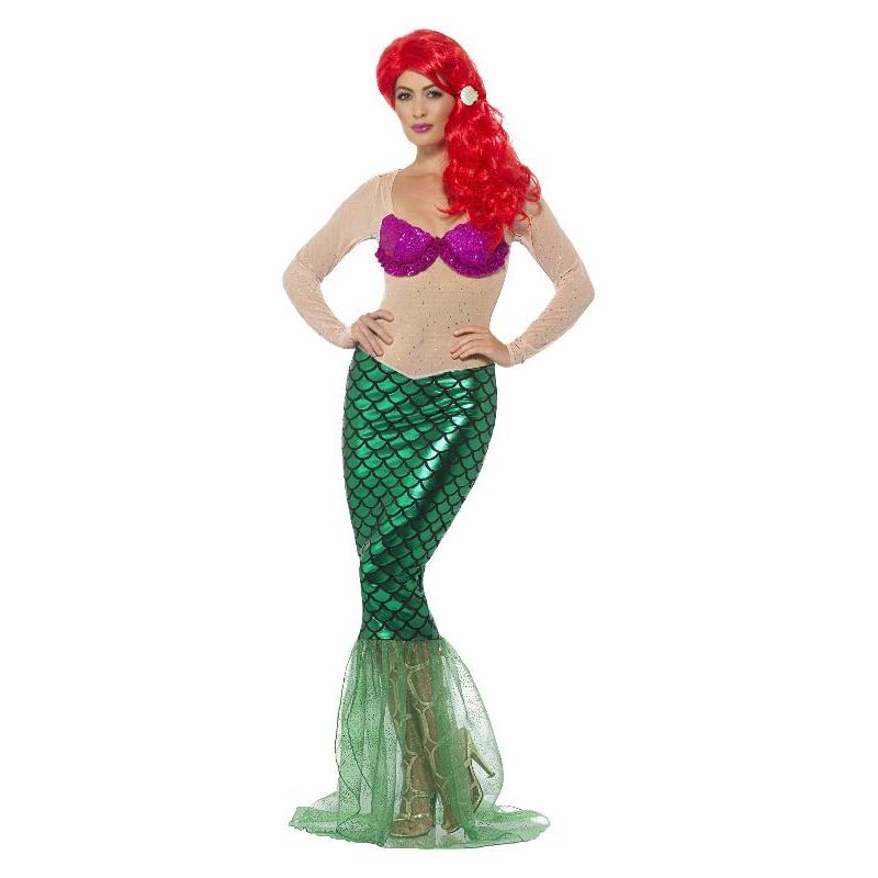 Deluxe Sexy Mermaid Costume Adult Green Womens