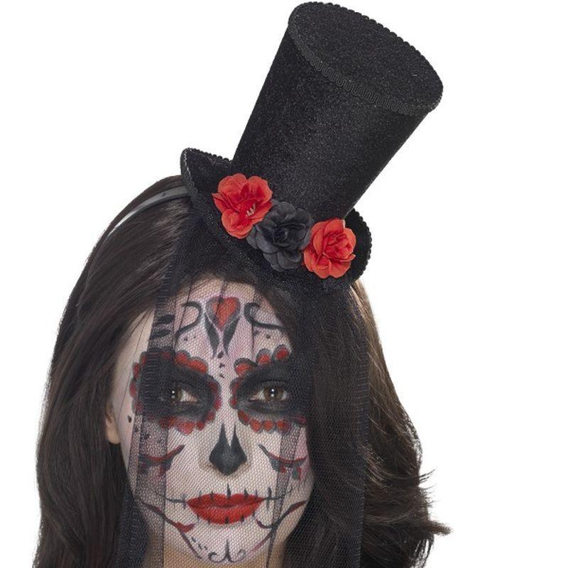 Day of the Dead Mini Top Hat - One Size