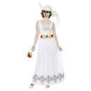 Day Of The Dead Skeleton Bride Costume Adult White