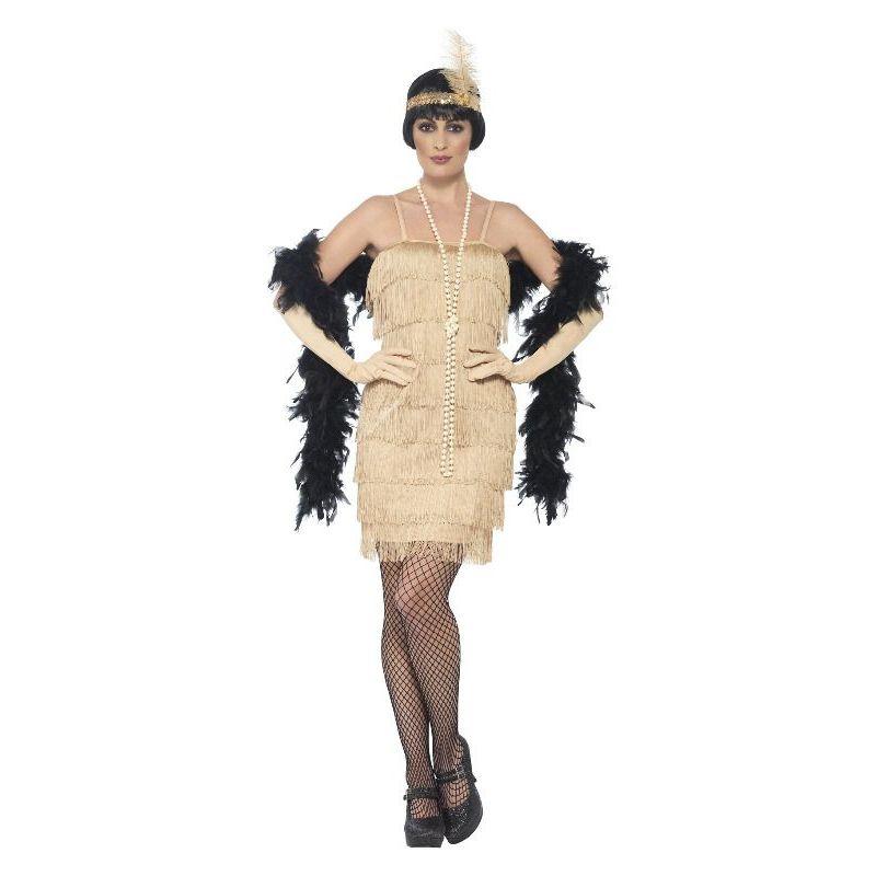 Flapper Costume Gold Womens