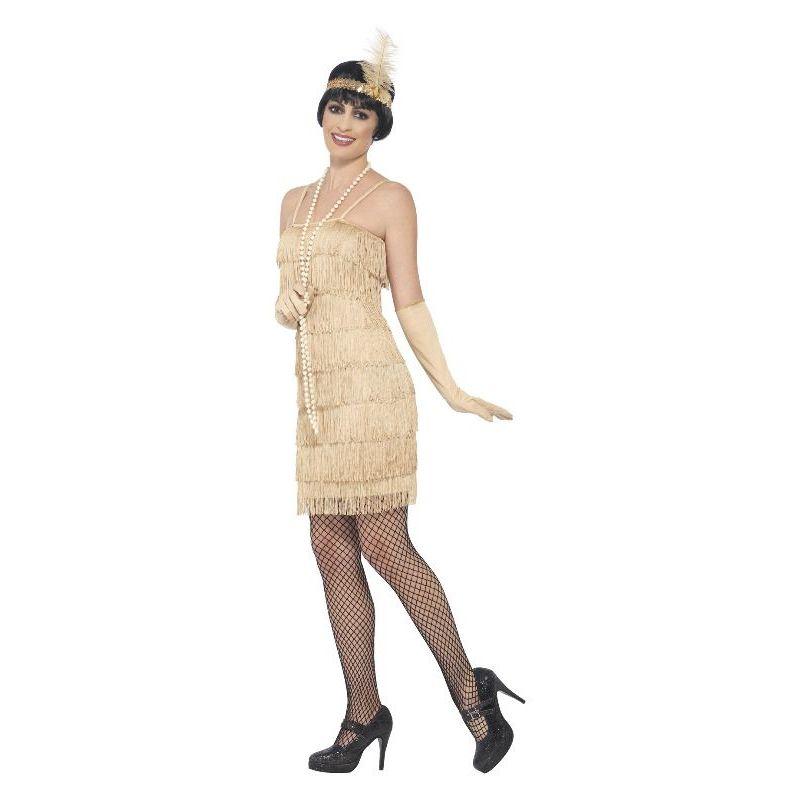 Flapper Costume Gold Womens