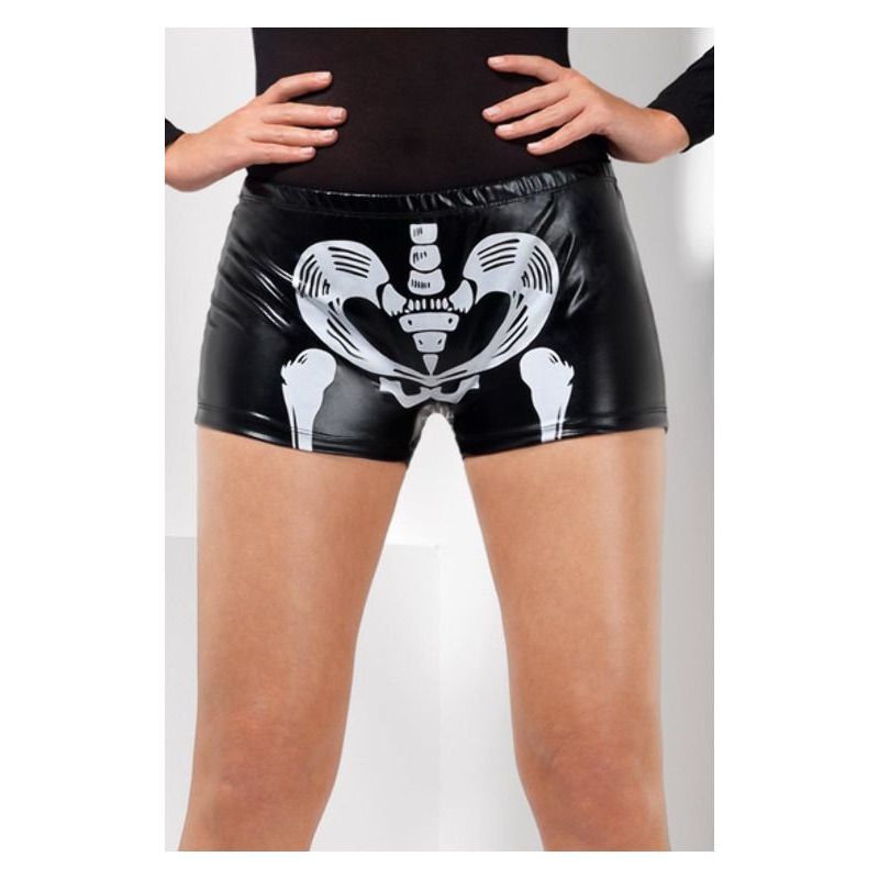 Fever Miss Skeleton Whiplash Hotpants Womens