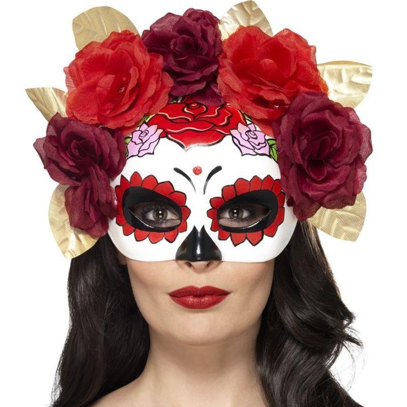 Day of the Dead Rose Eyemask - One Size