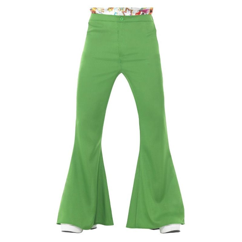 Flared Trousers Mens Adult Green