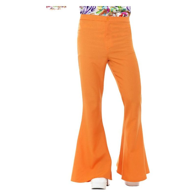 Flared Trousers Mens Adult Orange