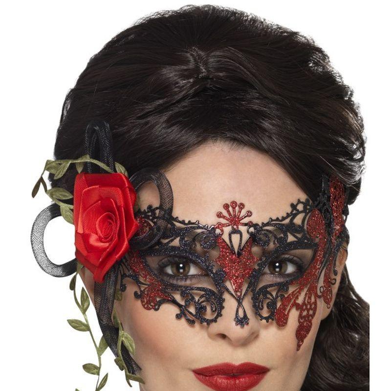 Day of the Dead Metal Filigree Eyemask - One Size