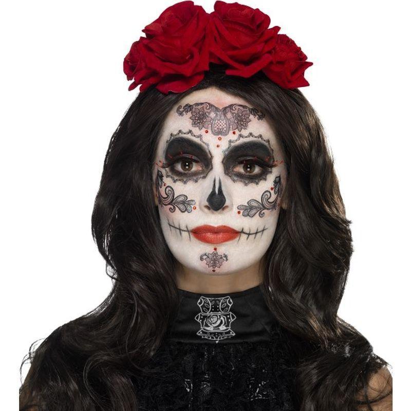 Day of the Dead Glamour Make-Up Kit, with - One Size