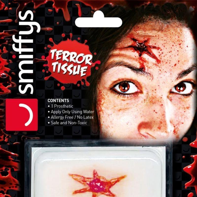 Horror Wound Transfer, Bullet Hole Wound - One Size