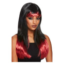 Bleeding Dip Dye Wig & Red Womens -1
