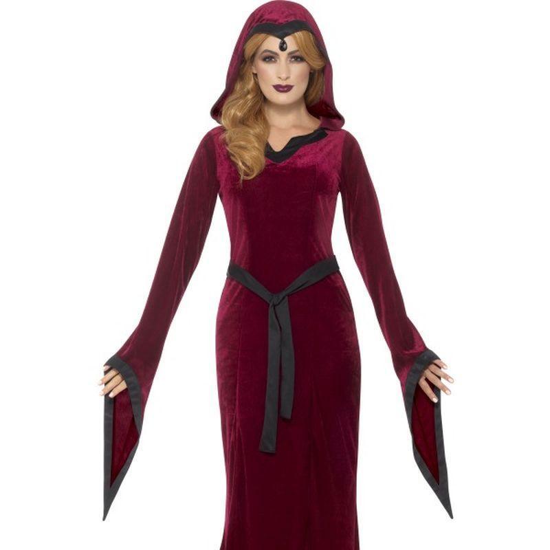 Medieval Vampiress Costume Adult Womens Red