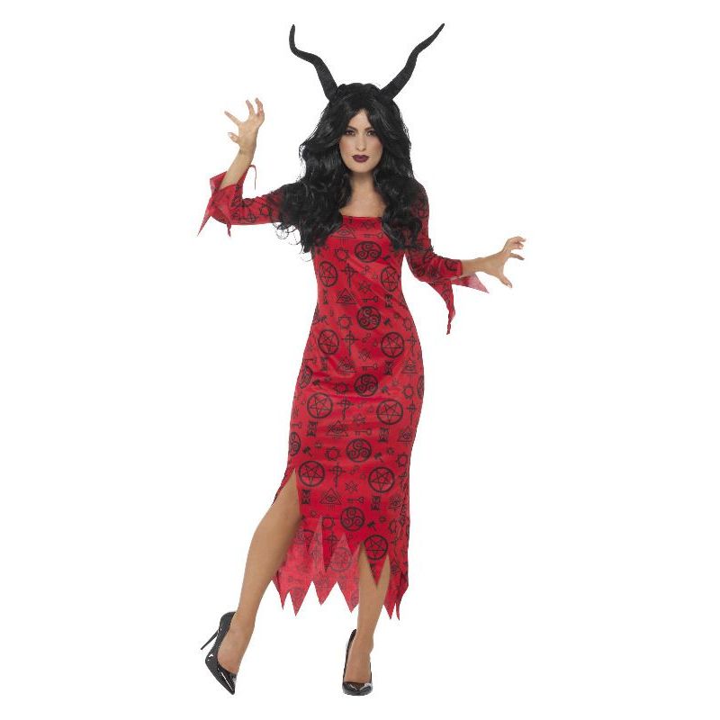 Occult Devil Costume Red Womens
