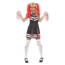 Satanic Cheerleader Costume Adult Black