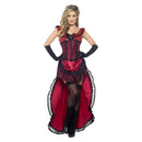 Western Brothel Babe Costume Authentic Deluxe Adult Red