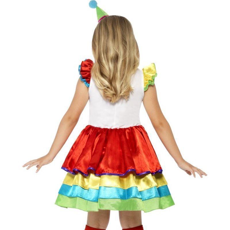 Deluxe Clown Girl Costume Kids Rainbow Girls -2