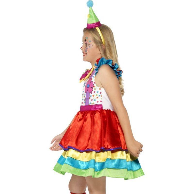 Deluxe Clown Girl Costume Kids Rainbow Girls -3