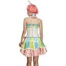 Vintage Clown Fever Deluxe Costume Adult White Blue Green