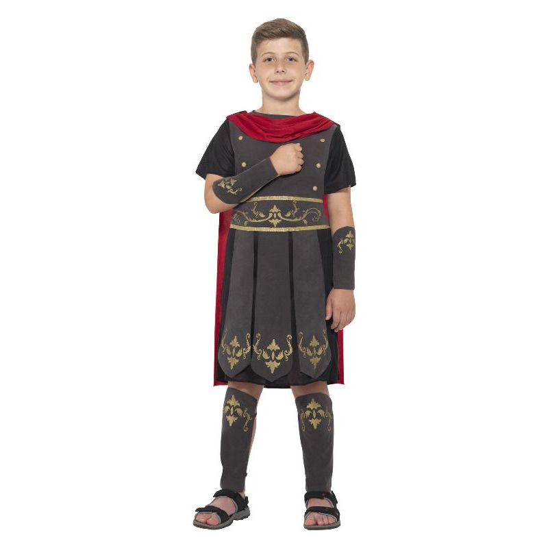 Roman Soldier Costume Kids Black