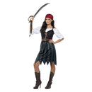 Pirate Deckhand Costume Adult Blue Female Jack Sparrow