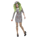 Zombie Jail Bird Costume Adult Black