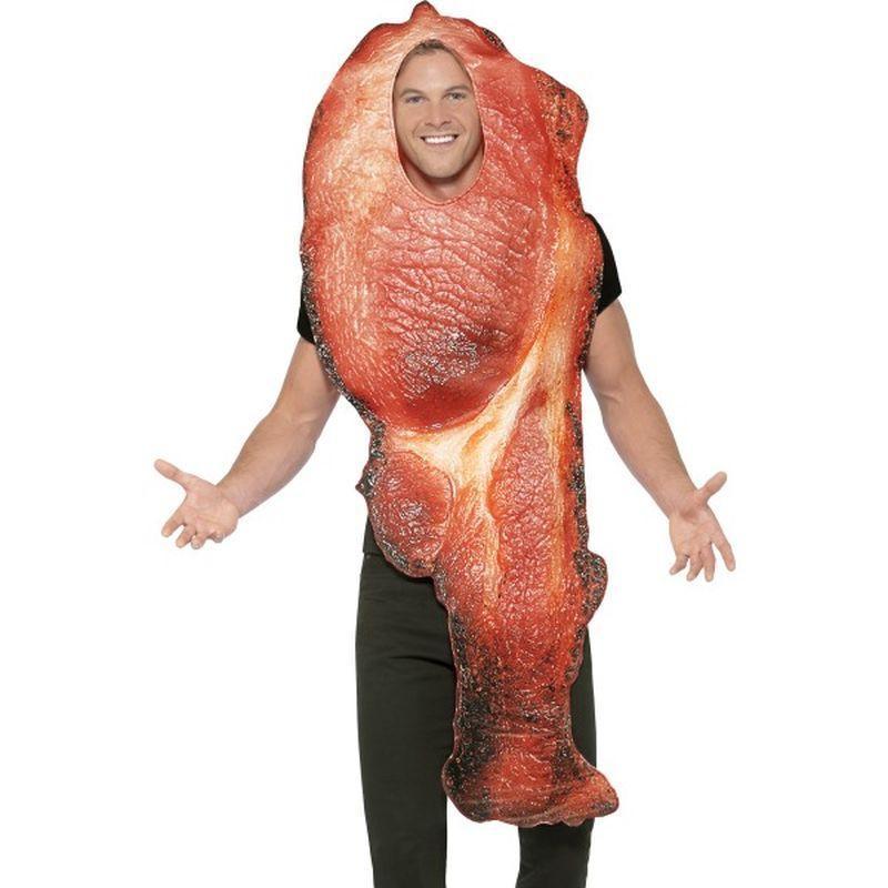 Bacon Costume Adult Pink Mens -1